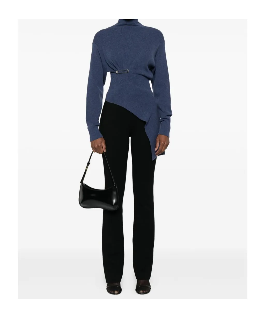 Safety-Pin Knitted Top