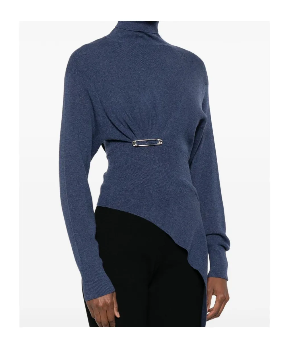 Safety-Pin Knitted Top