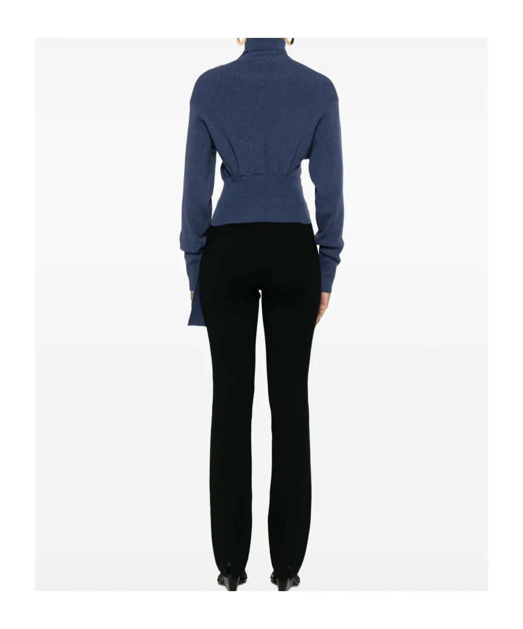 Safety-Pin Knitted Top