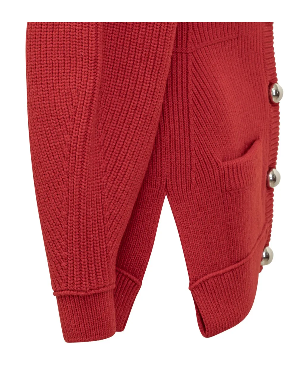 Balloon Sleeved Cardigan