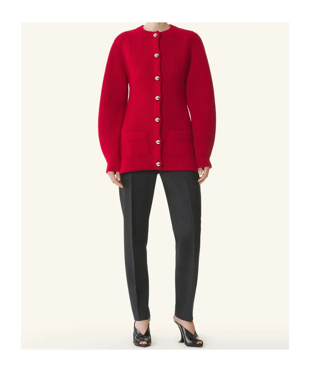 Balloon Sleeved Cardigan
