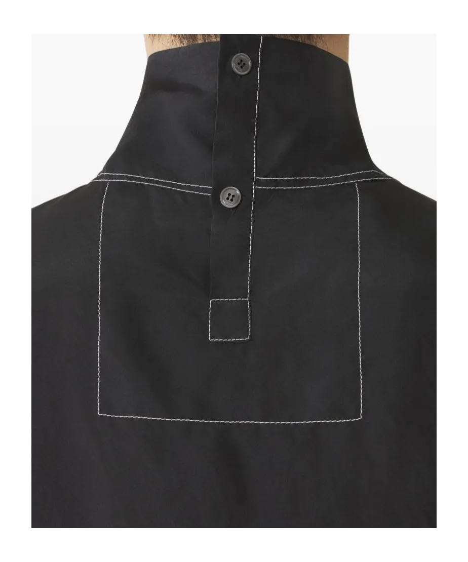 Contrast-Stitching Shirt