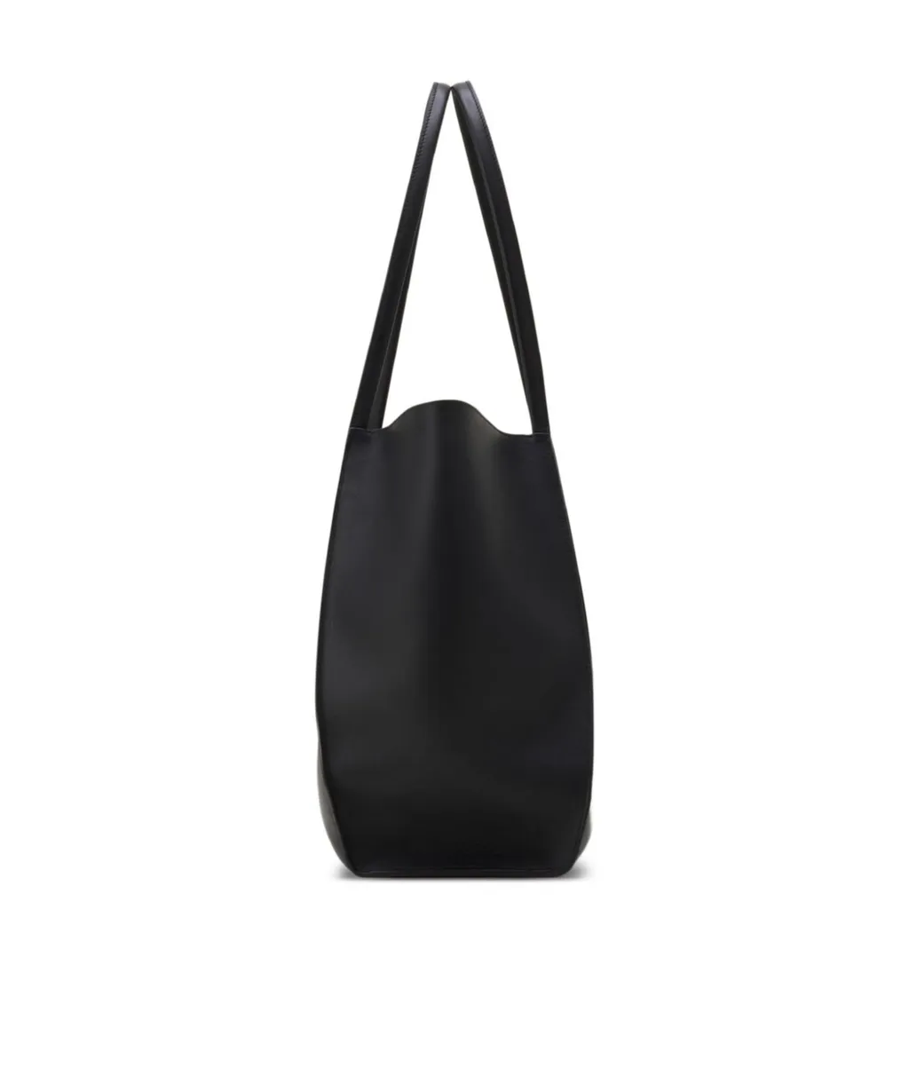 Clasp-Closure Top Handle Bag
