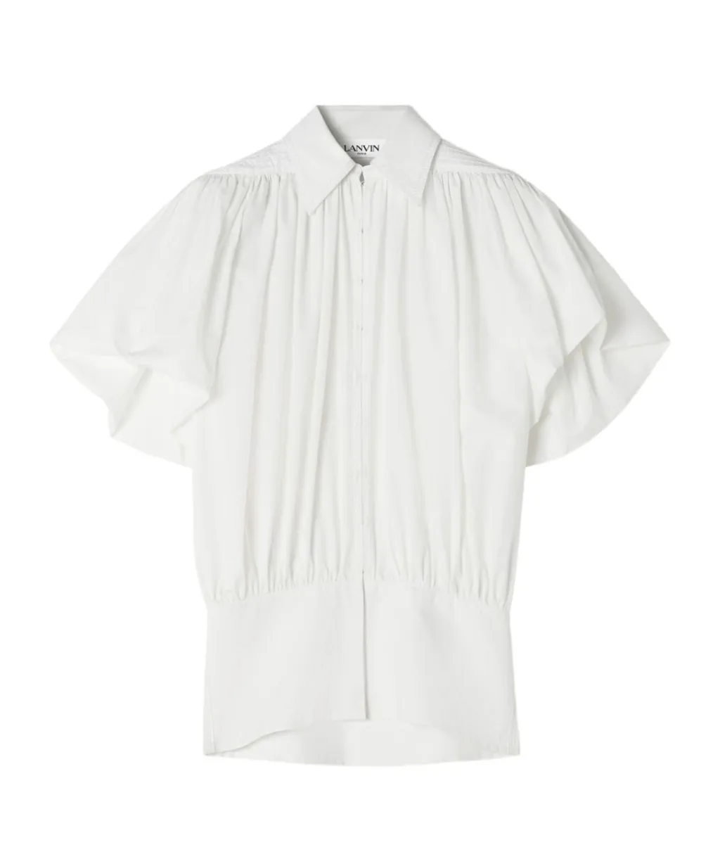 Puff Sleeved Gathered Top