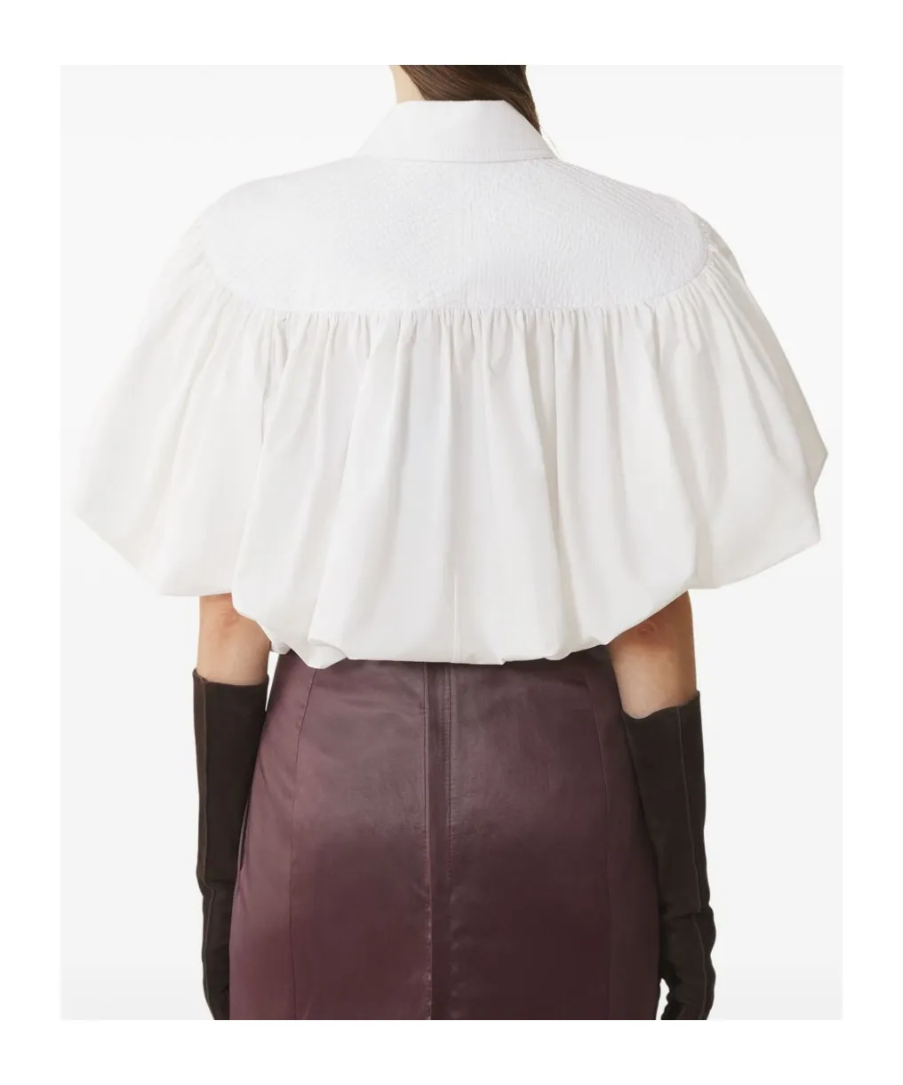 Puff Sleeved Gathered Top