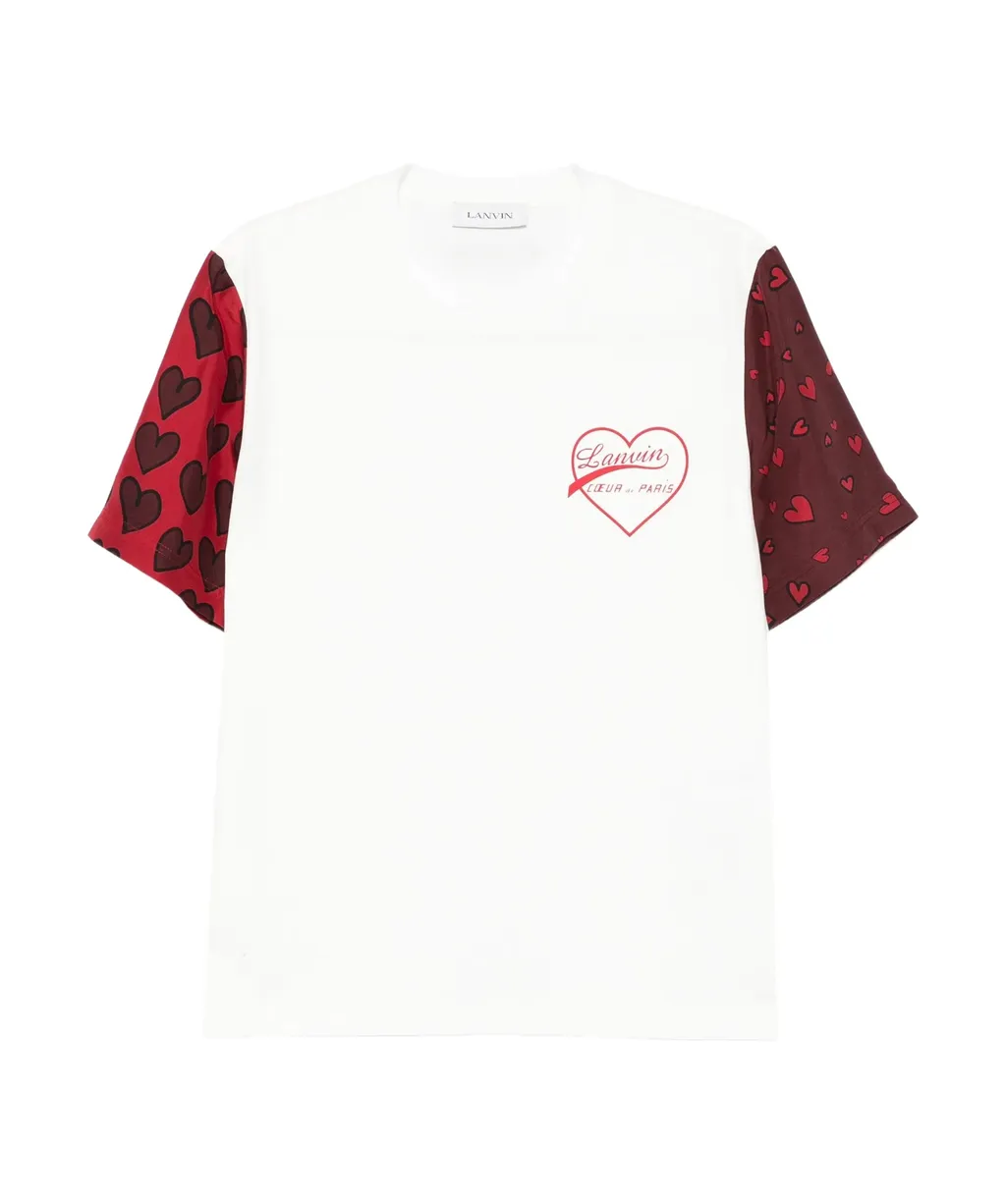 Heart Print Short Sleeve T-Shirt