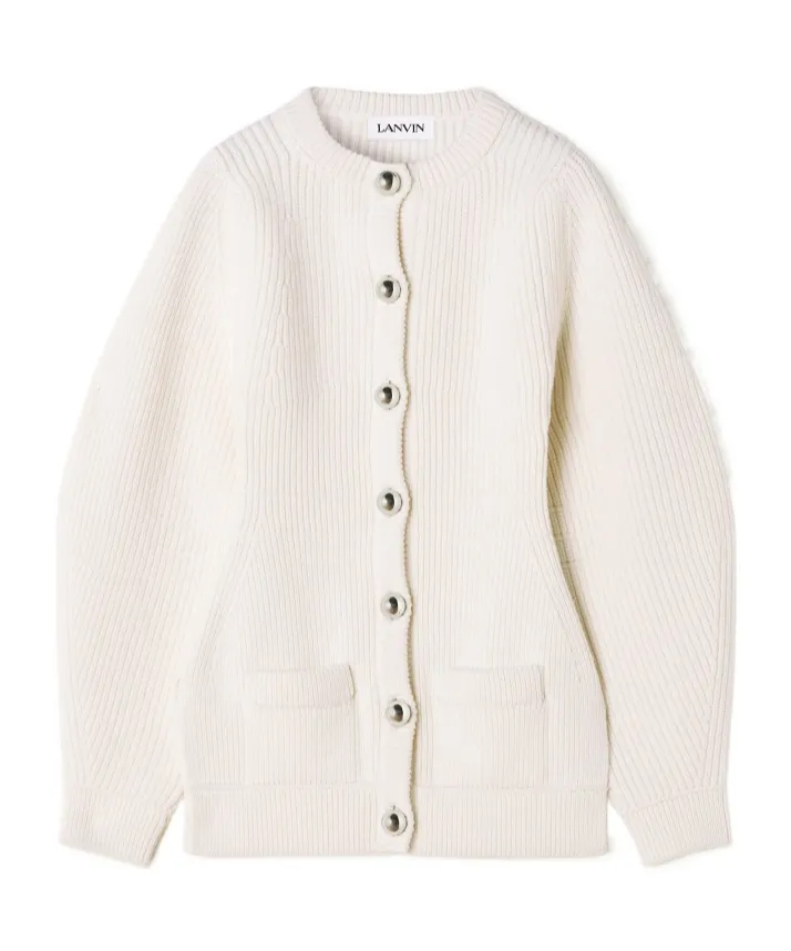 Balloon Sleeved Cardigan