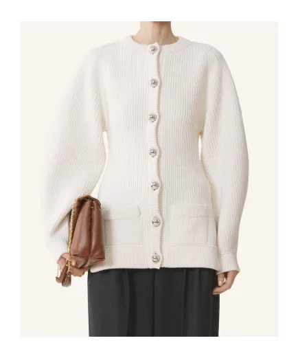 Balloon Sleeved Cardigan