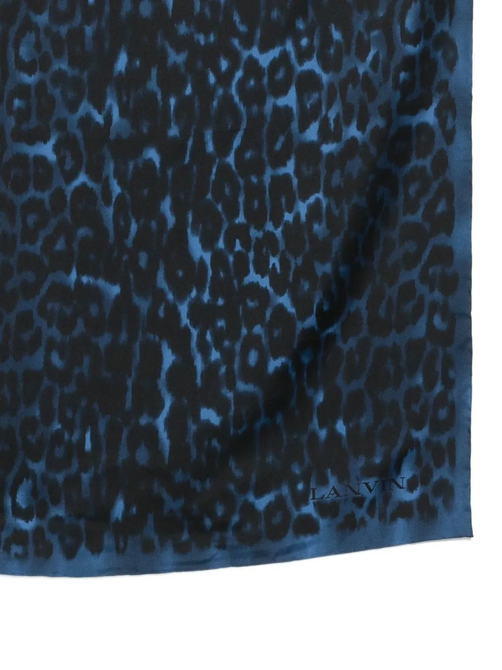 Leopard-Print Silk Scarf