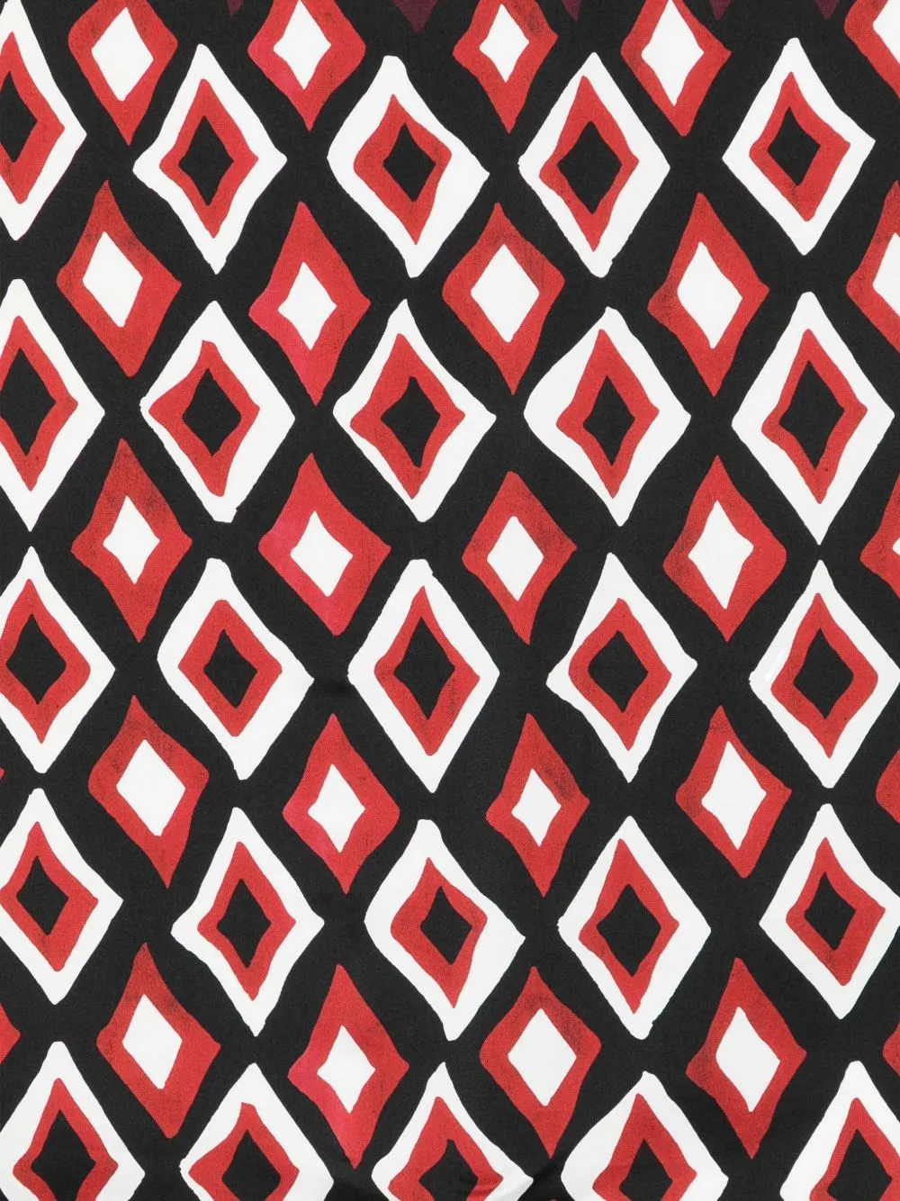 Diamond-Pattern Silk Scarf