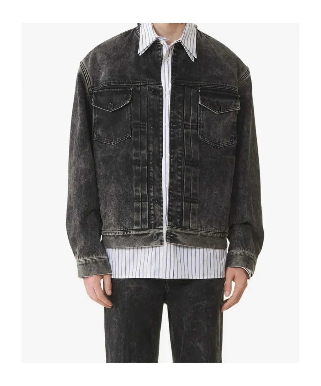 Long-Sleeved Crewneck Jacket