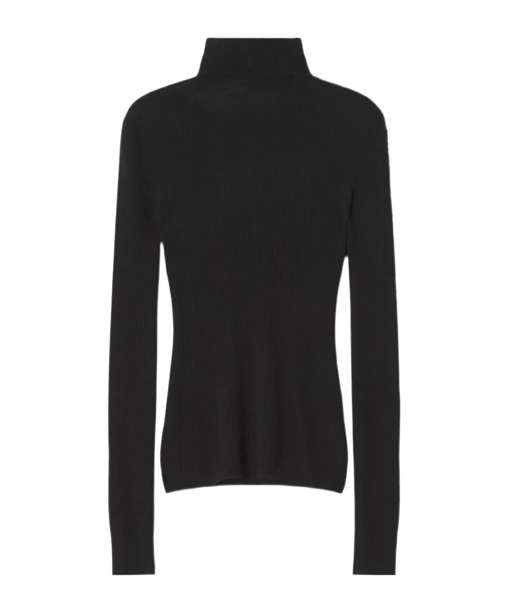 Ribbed Turtleneck Sweater