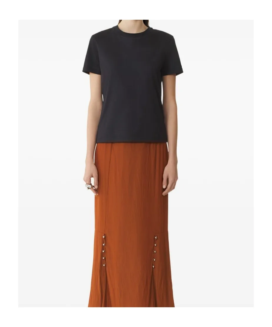 Tie-Back Cotton T-Shirt