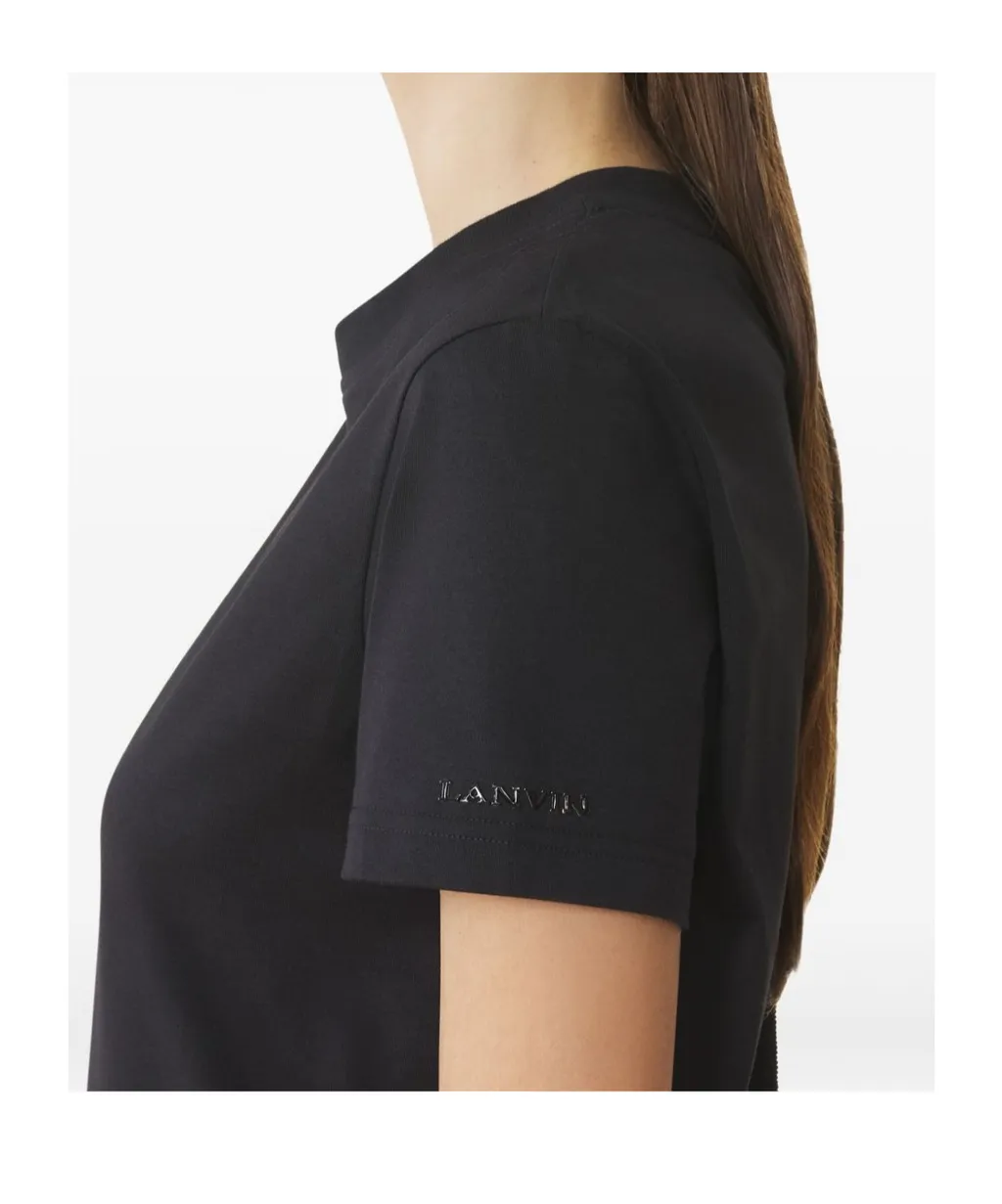 Tie-Back Cotton T-Shirt