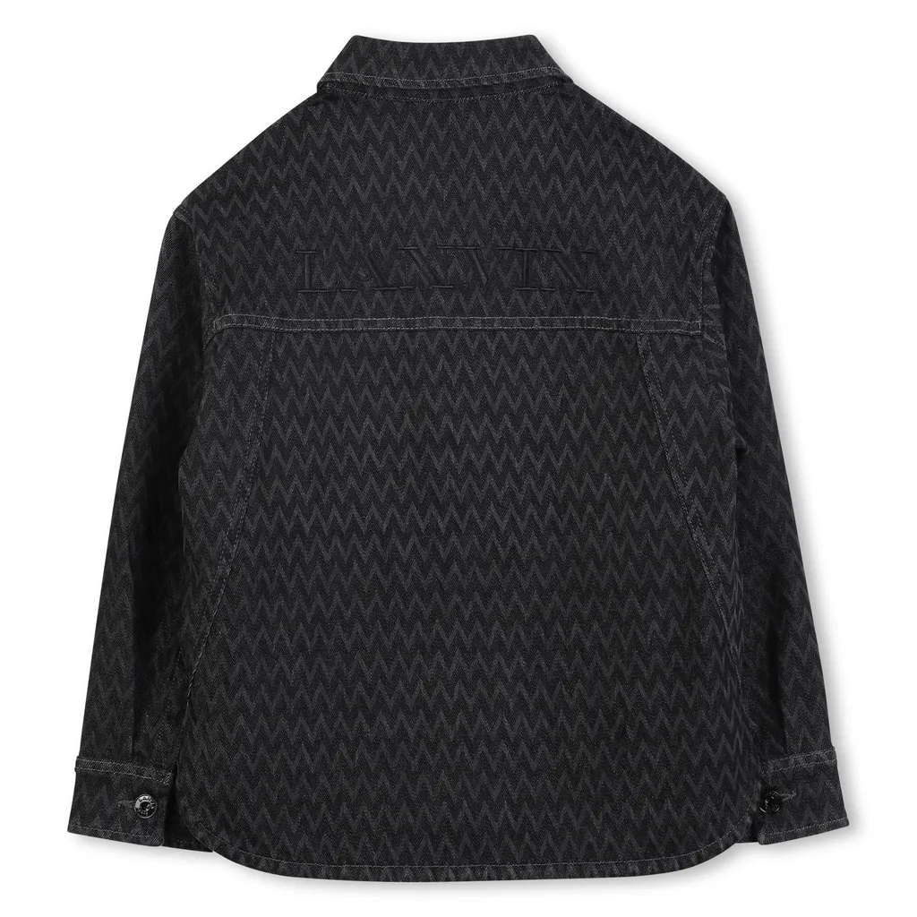 Long-Sleeved Denim Shirt