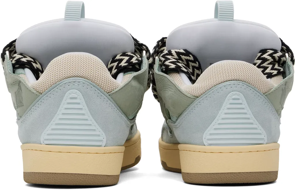 Lanvin Curb Round Toe Lace-Up Sneakers