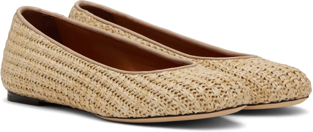 Raffia Ballet Flats