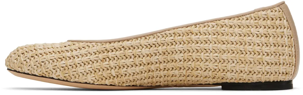 Raffia Ballet Flats