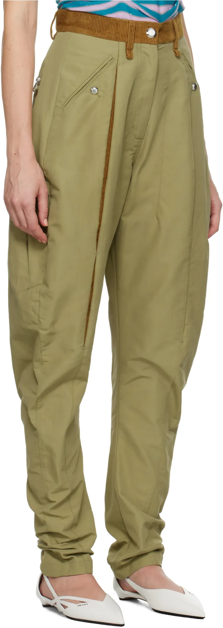 Belt-Loop Casual Pants