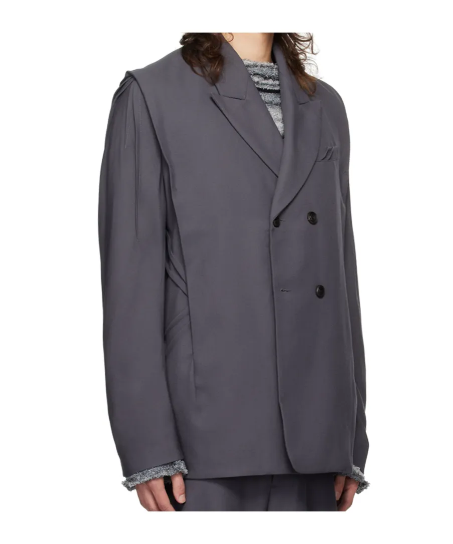 Long-Sleeved Suit Coat