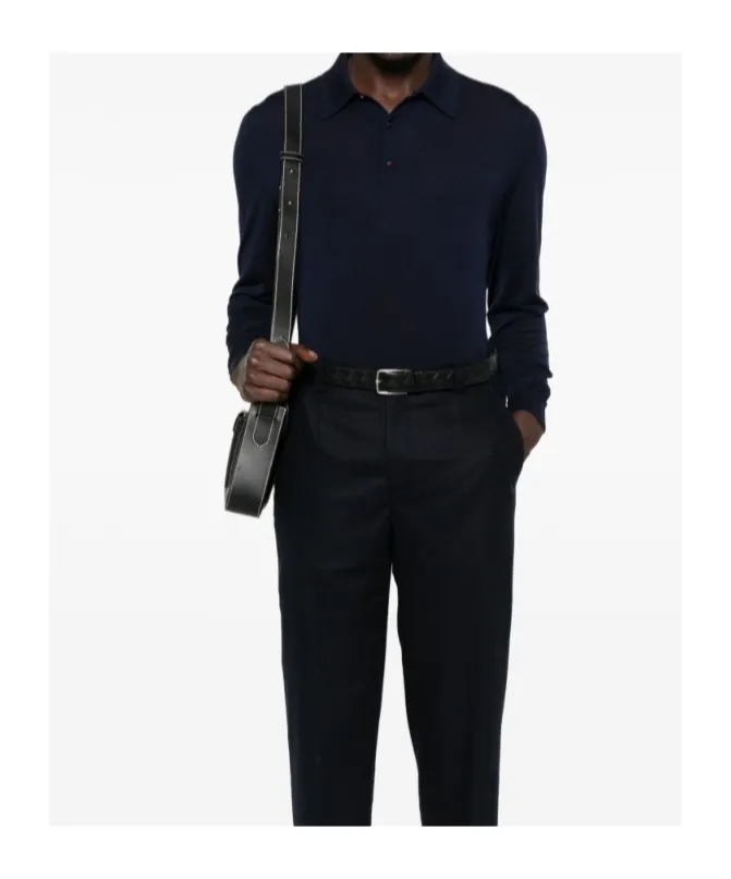Long-Sleeved Polo Shirt