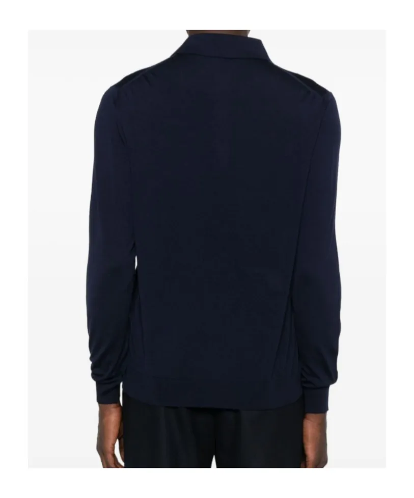 Long-Sleeved Polo Shirt