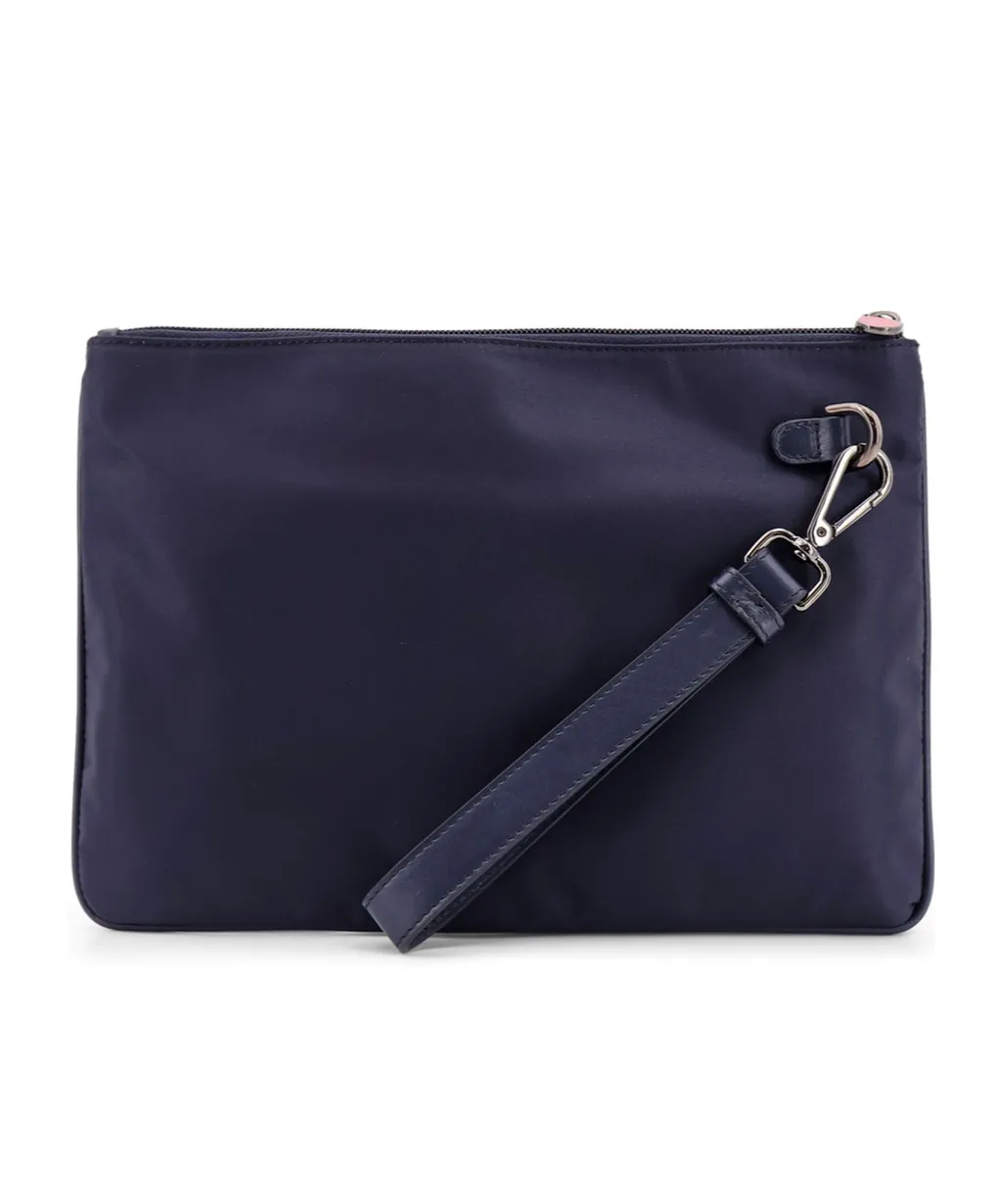 Logo Plaque Clutch Bag