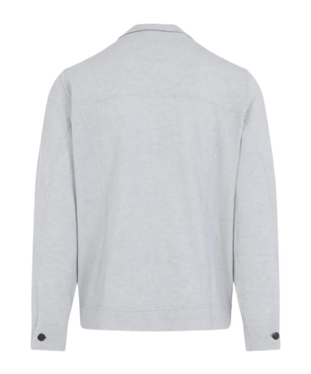 Button-Fastening Flap-Pocket Shirt Jacket