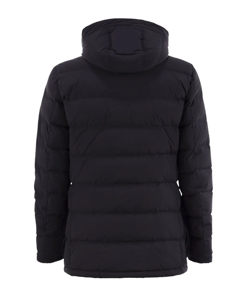 Long Sleeved Hooded Down Jacket