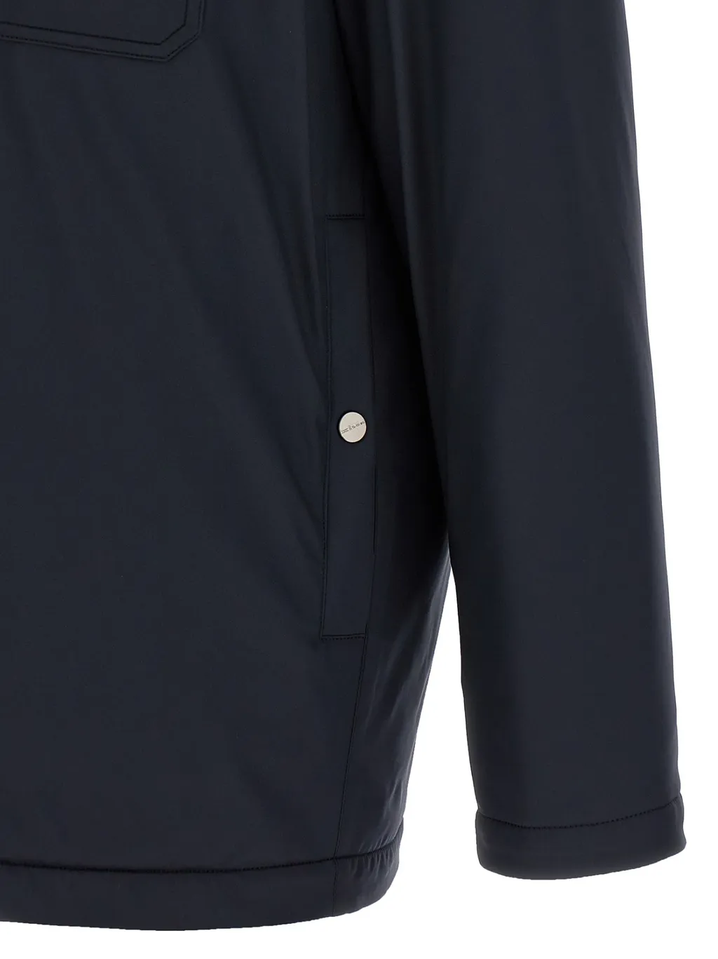 Long-Sleeved Buttoned Down Jacket