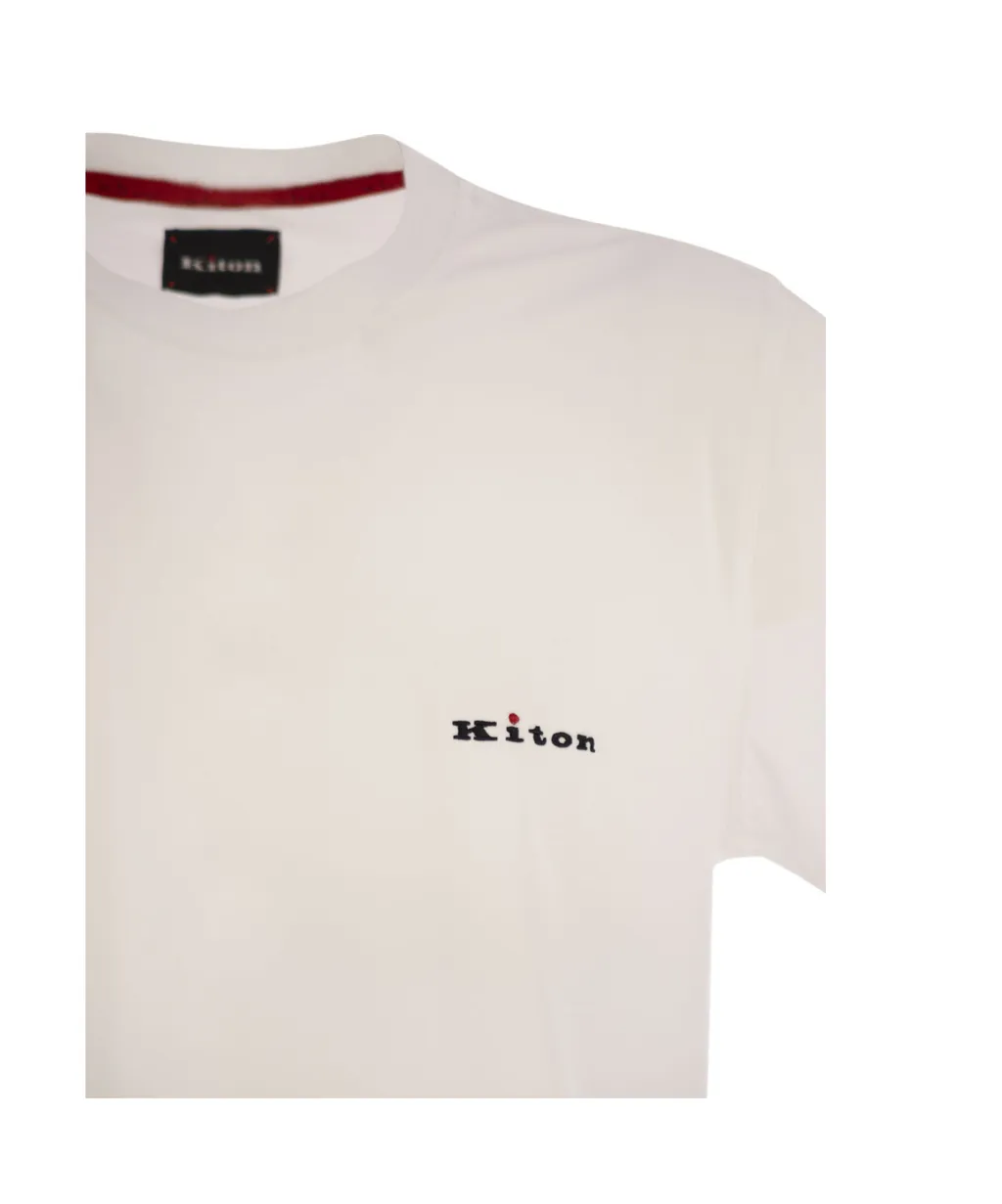 Logo Embroidered Crewneck T-Shirt