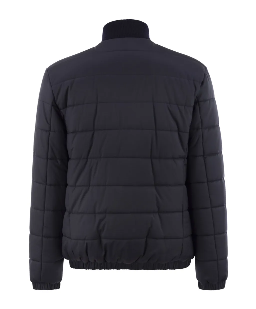 Zip-Up Padded Bomber Jacket