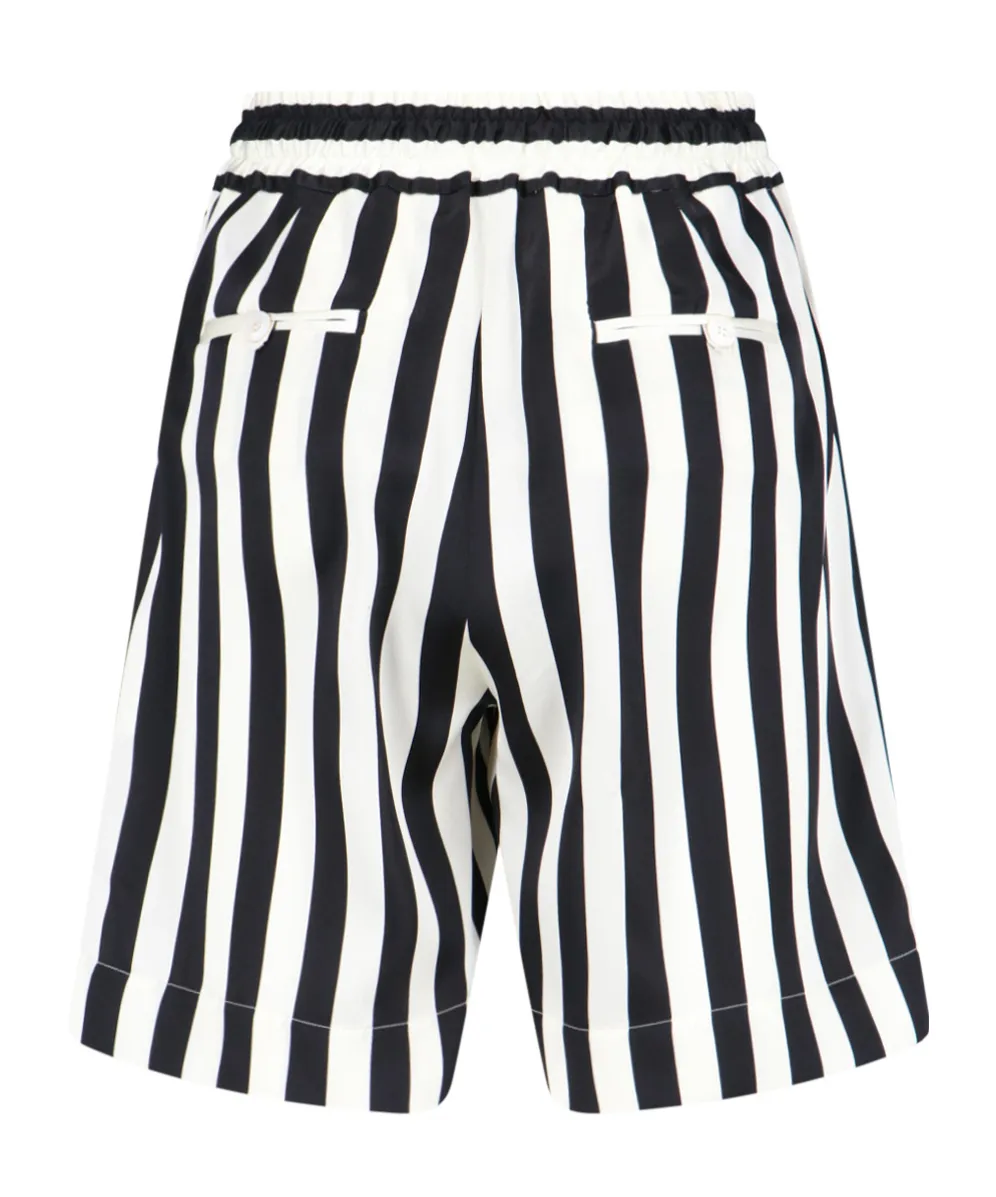 Striped Drawstring Shorts