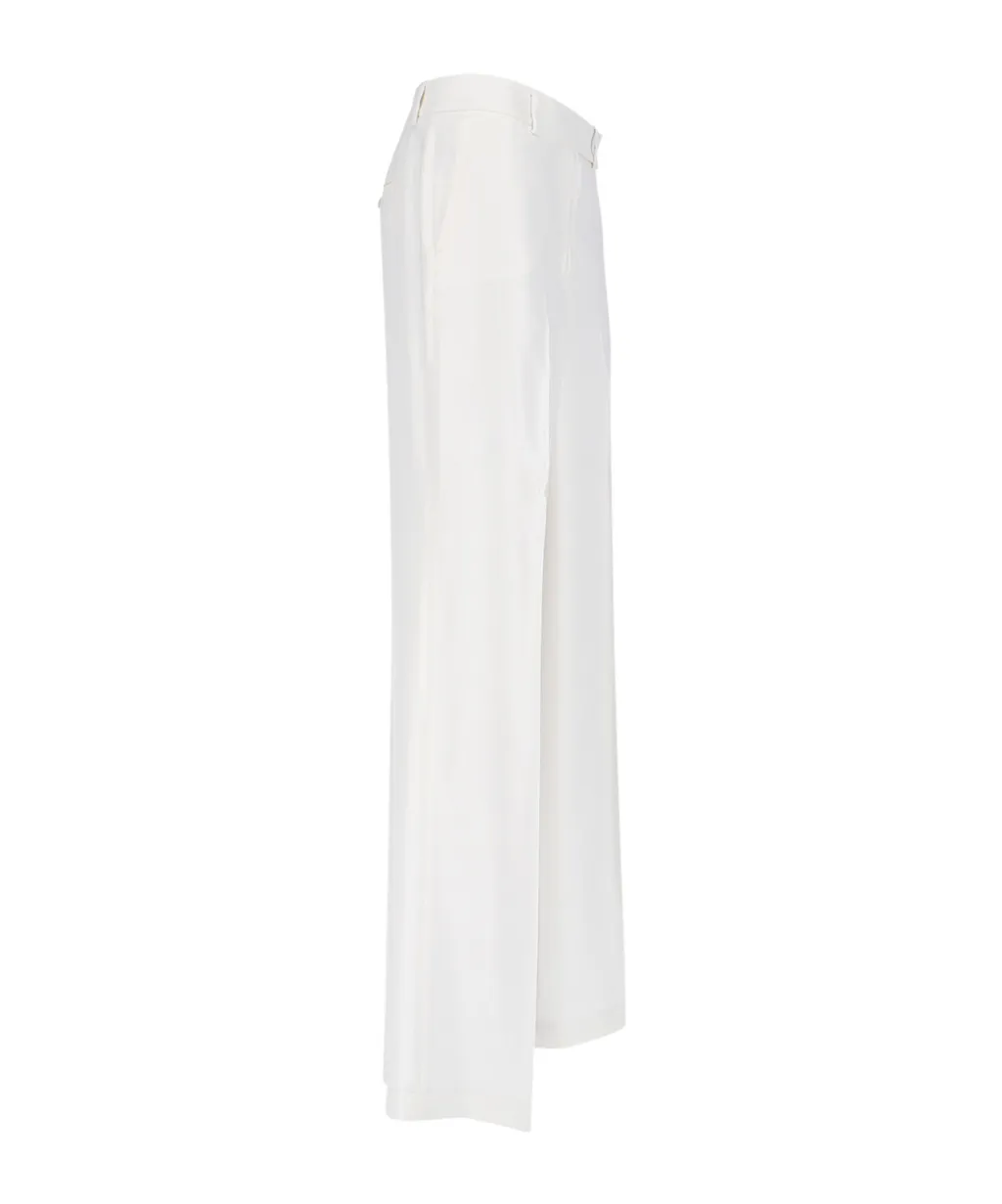 Straight-Leg Pleated-Detail Trousers