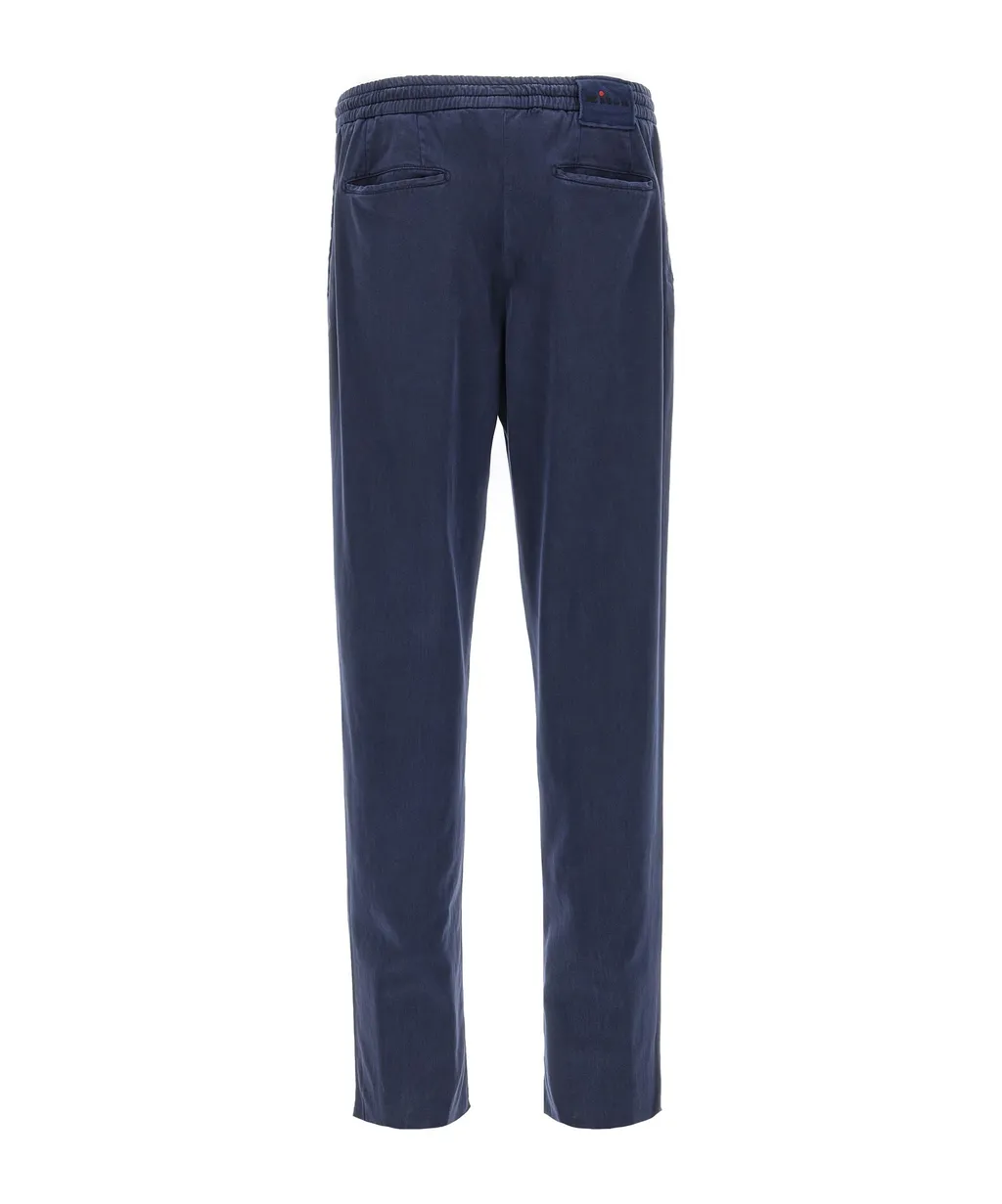 Rear Elastic Waist Casual Pants