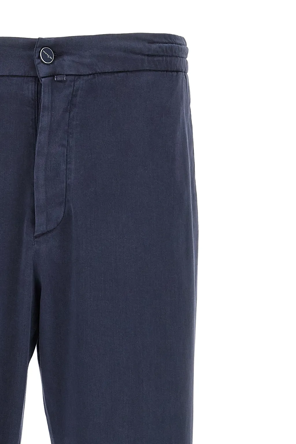 Rear Elastic Waist Casual Pants