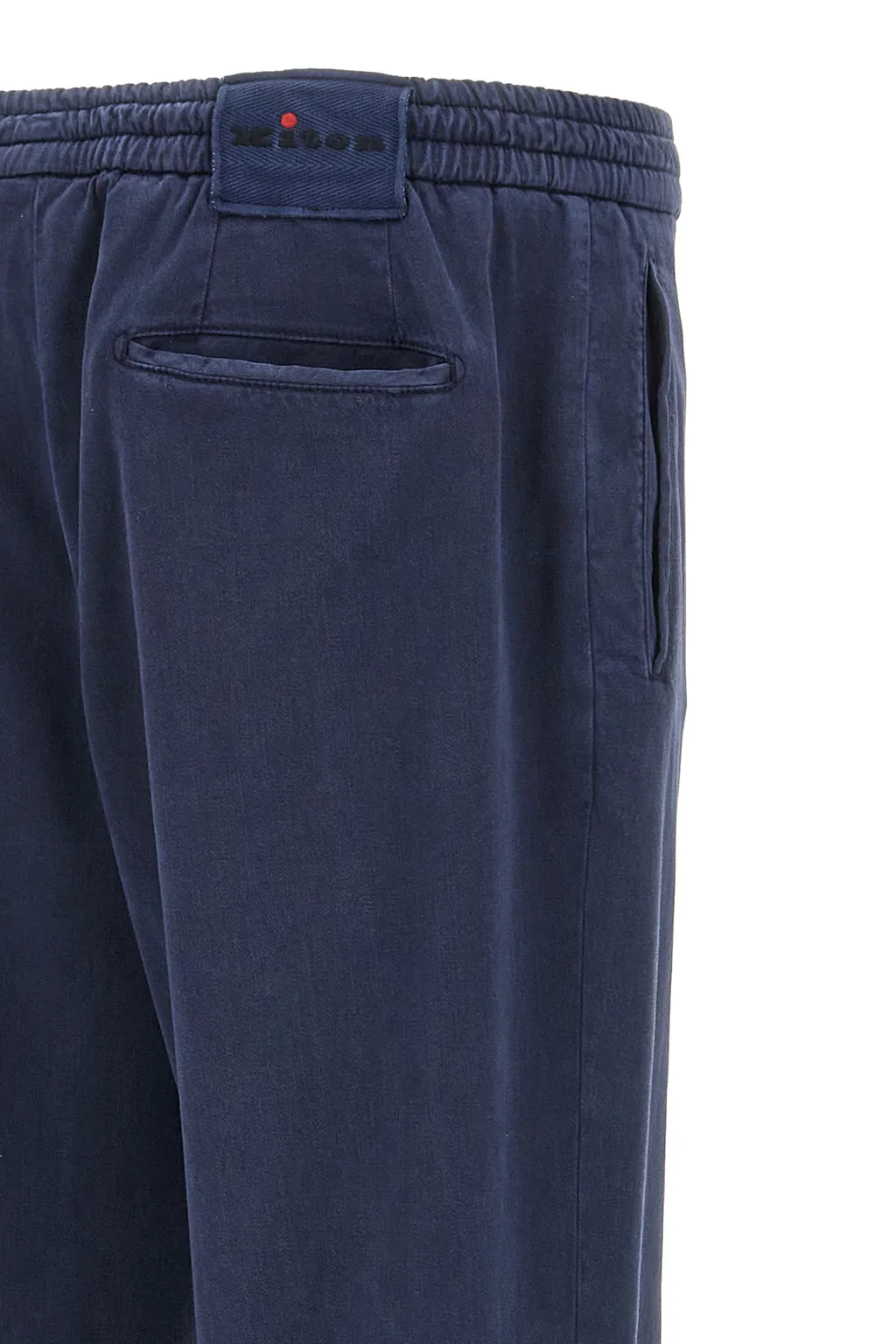 Rear Elastic Waist Casual Pants