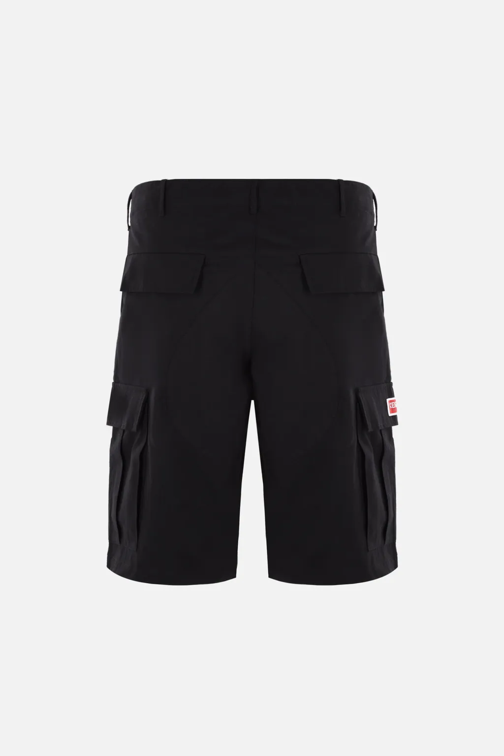 Logo Patch Knee-Length Cargo Shorts