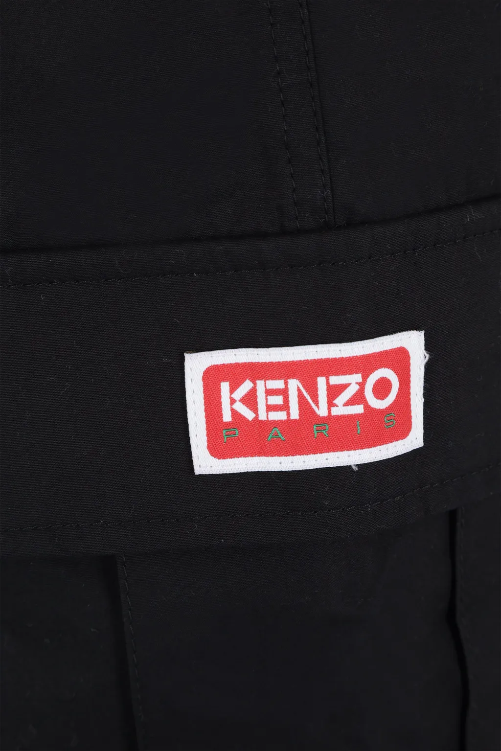 Logo Patch Knee-Length Cargo Shorts