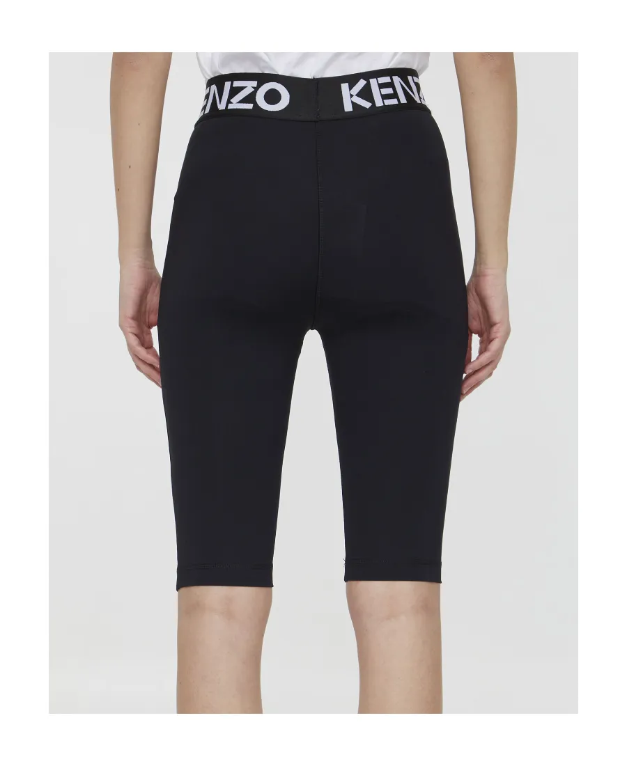 Logo Printed Knee-Length Shorts