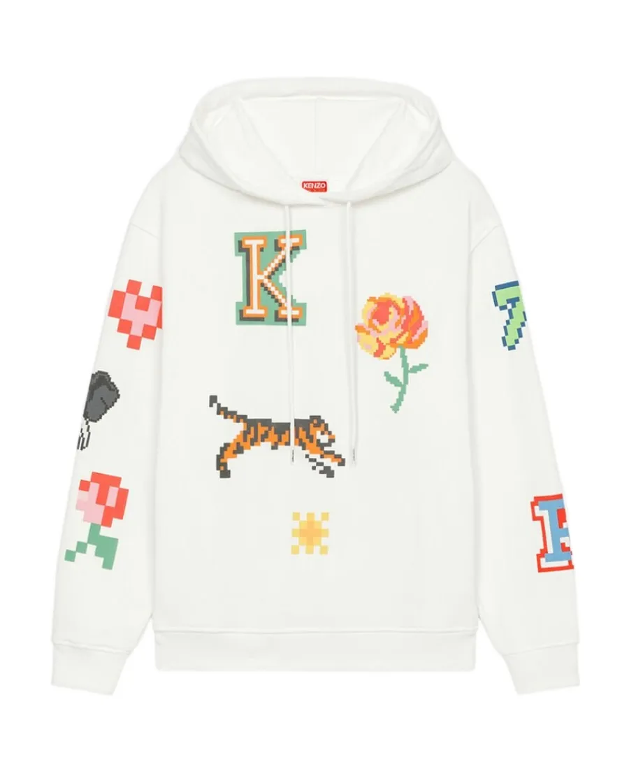 All-Over Graphic Patch Hoodie