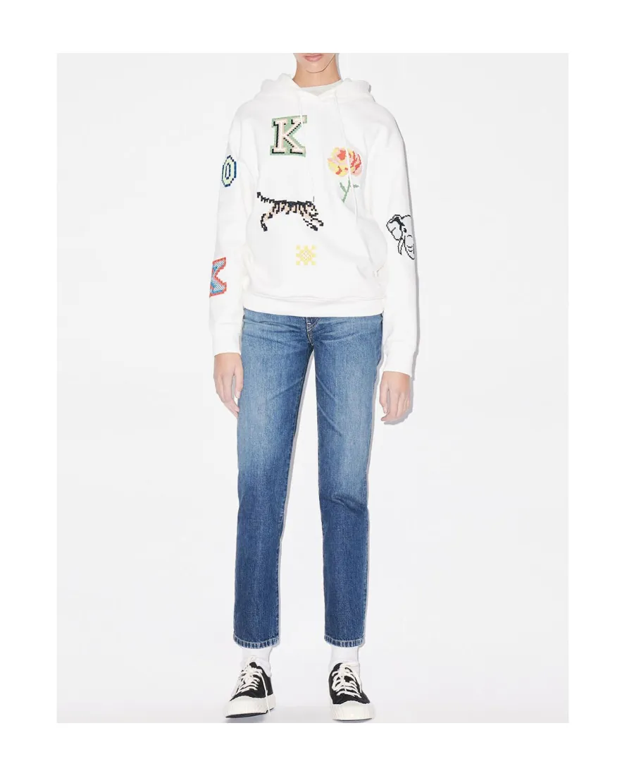 All-Over Graphic Patch Hoodie