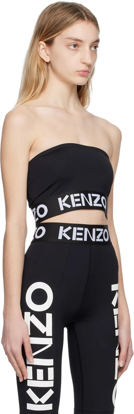 Logo Band Bandeau Cropped Top