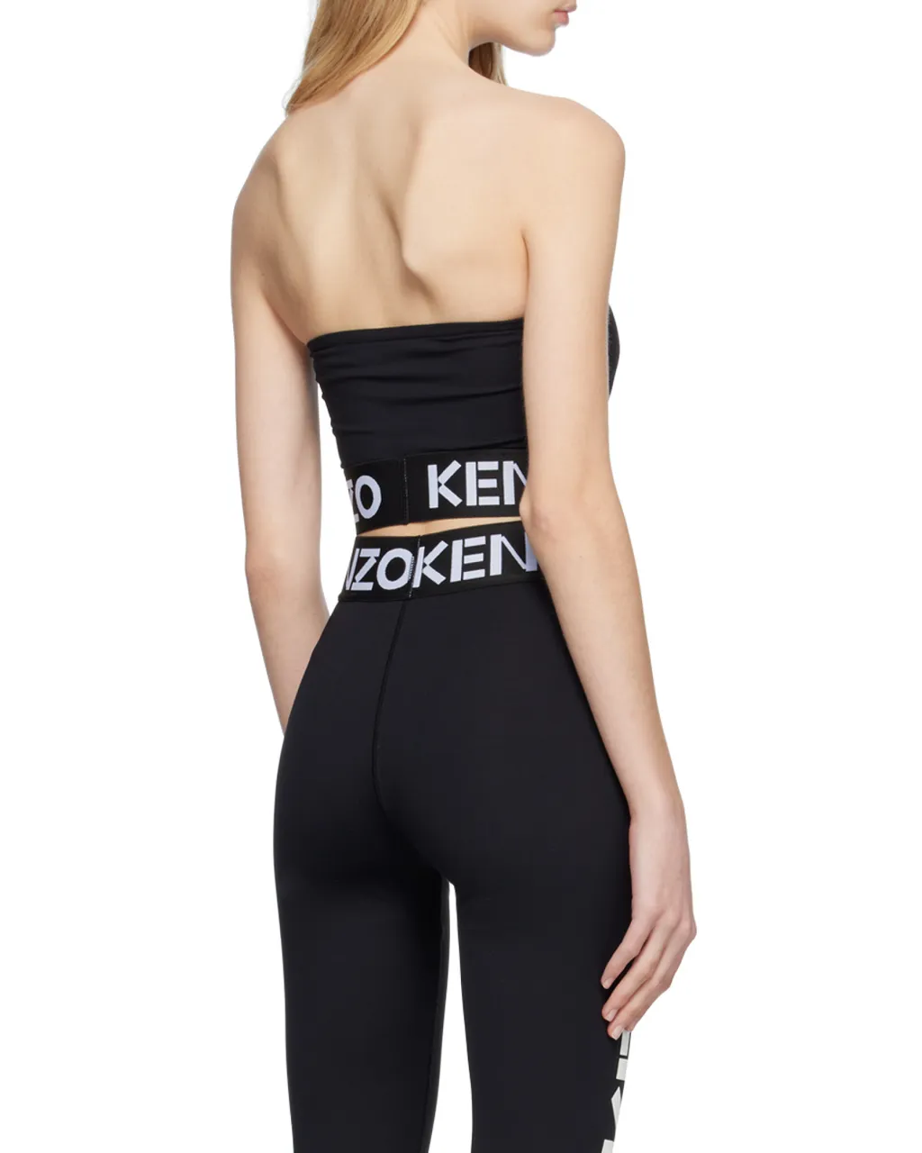 Logo Band Bandeau Cropped Top
