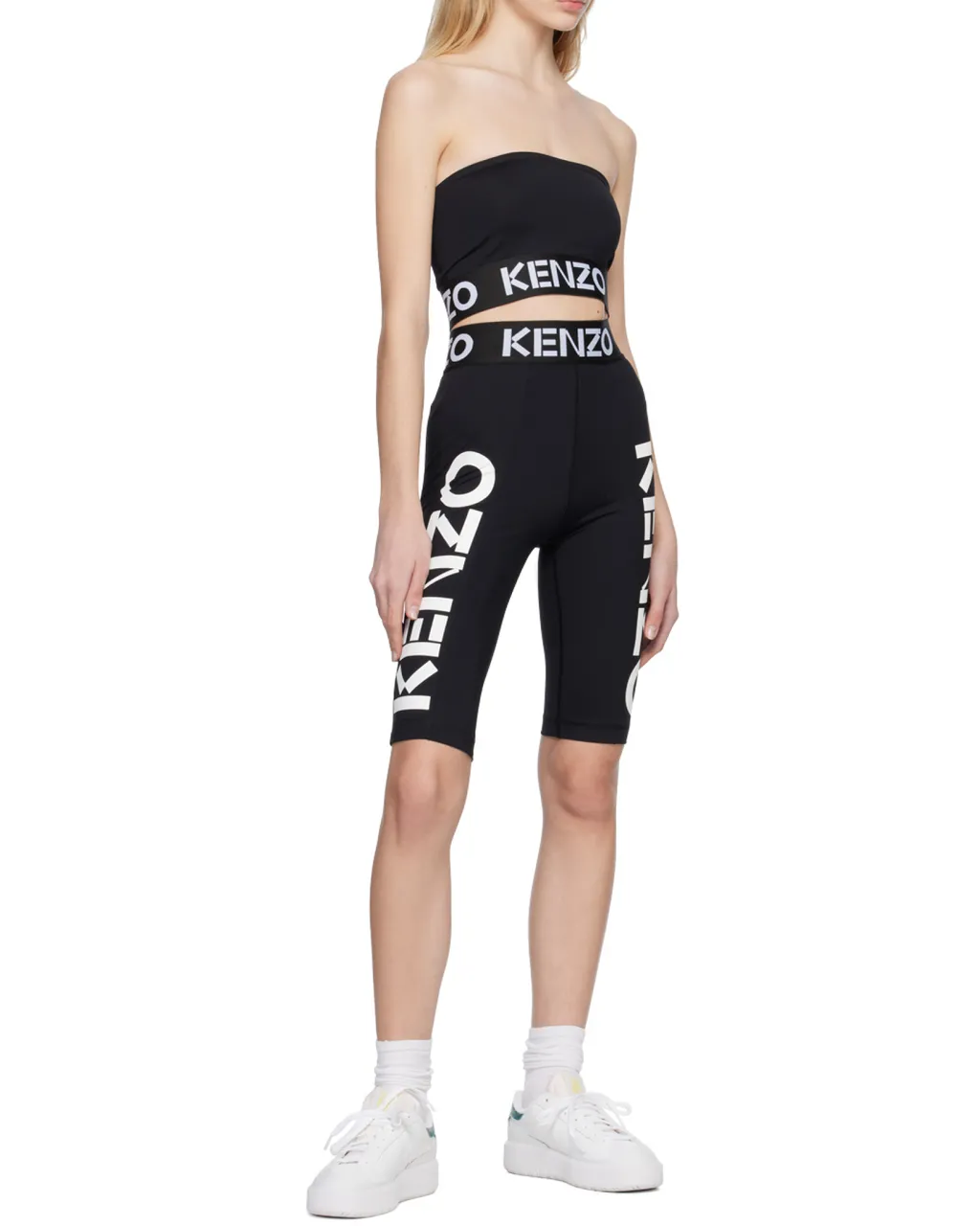 Logo Band Bandeau Cropped Top