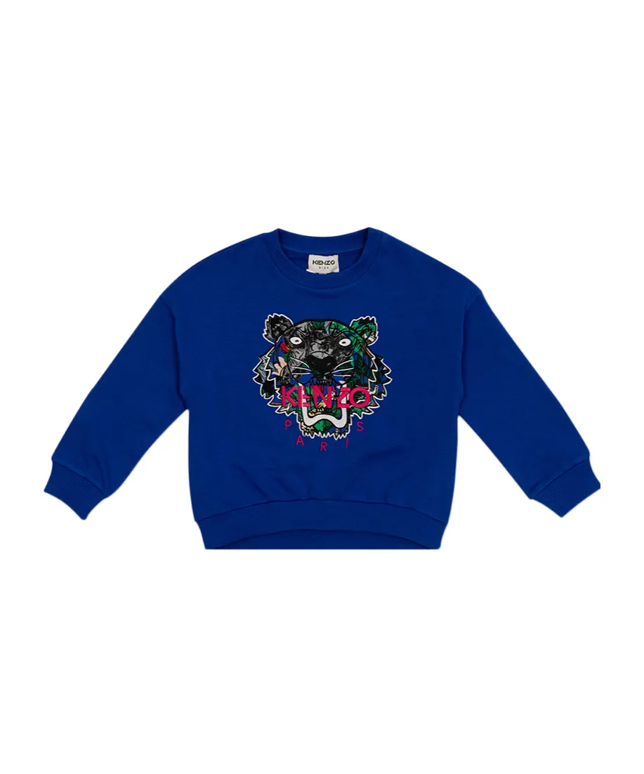 Tiger Head Embroidered Sweatshirt