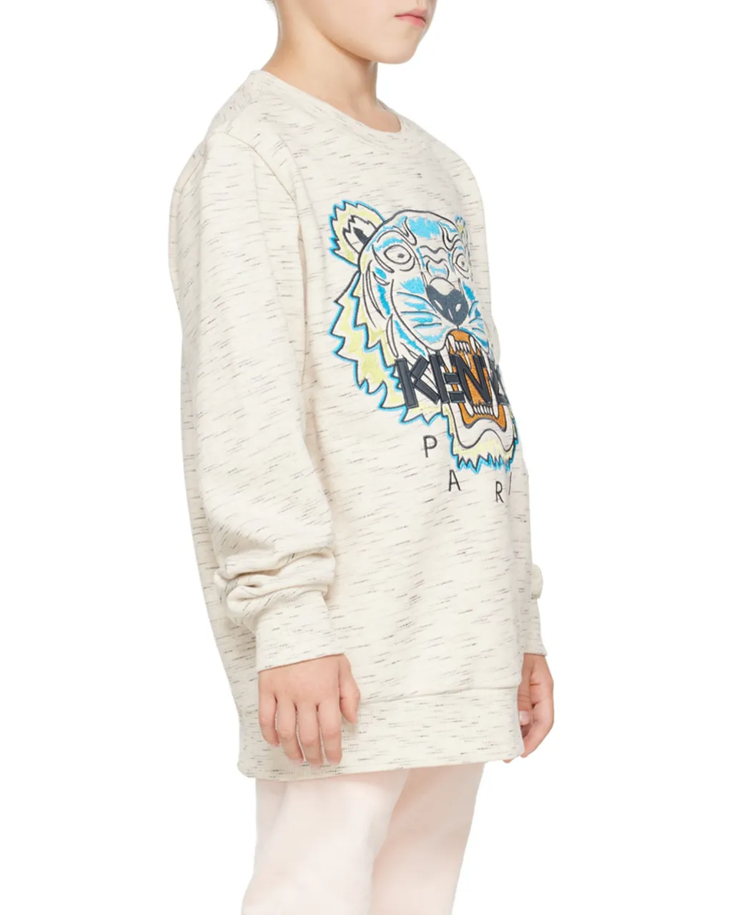 Embroidered Tiger Crew Neck Sweatshirt