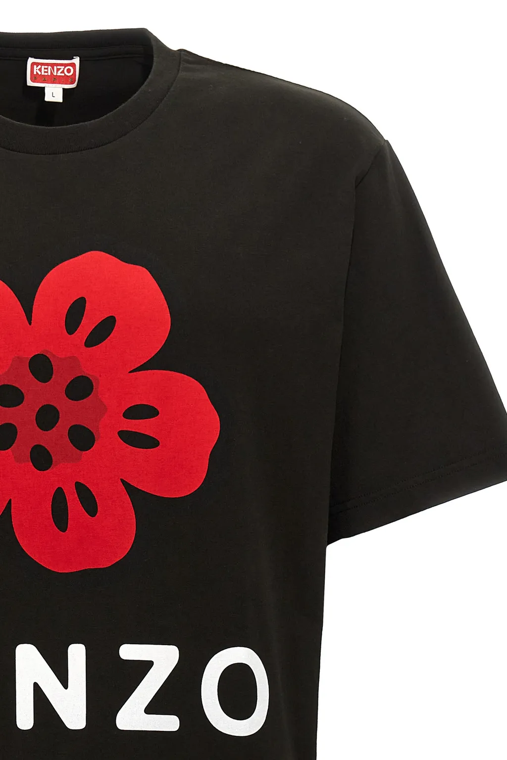 Boke Flower Printed Crewneck T-Shirt