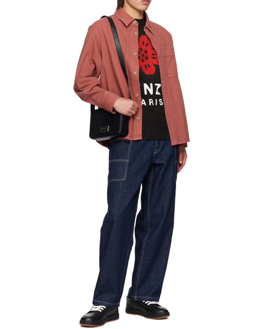Boke Flower Printed Crewneck T-Shirt