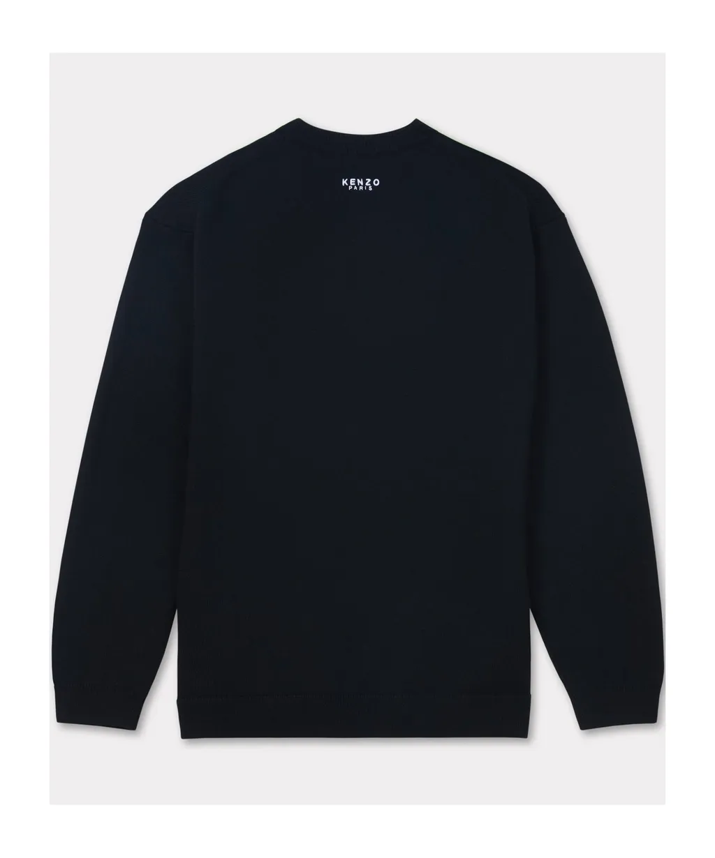 Lucky Tiger Embroidered Knit Jumper